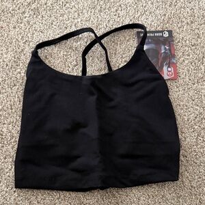 Born Primitive Cross-Back Black Sports Bra